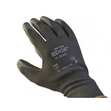 安思爾Ansell 48-126 滌綸PU涂層手套 9碼 黑色 12副/打 12打/箱