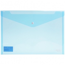 得力 5505 按扣式文件袋 A4 藍色 10個/包