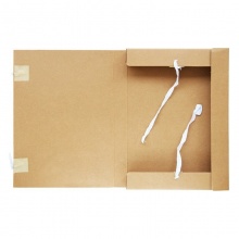 得力 5924 純漿牛皮紙檔案盒 40mm 黃色 10個/包