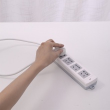 得力18248-03 單控八聯(lián)拖線板插座 3米 白色