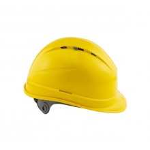 代爾塔/DELTAPLUS 安全帽 102012（頂部帶透氣孔）黃色