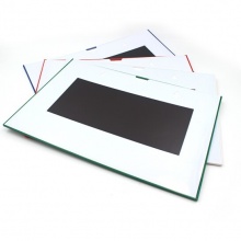 裝得快 JX-504 磁性硬膠套 A4 藍(lán)色 10個(gè)/盒