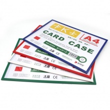 裝得快 JX-504 磁性硬膠套 A4 藍(lán)色 10個(gè)/盒