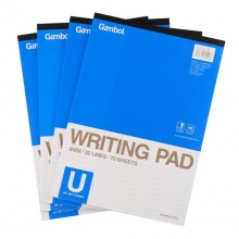 渡邊 A4-708 橫條拍紙本 A4 藍(lán)色 70頁 12本/封