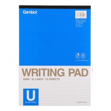 渡邊 A4-708 橫條拍紙本 A4 藍(lán)色 70頁 12本/封