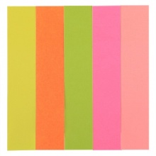 齊心 D6015 易事貼/指示標(biāo)簽 76*15mm 混色 40張*5色