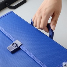 齊心(Comix) KF412TJ 12格易分類手提式風(fēng)琴包 黑色 PP材質(zhì)