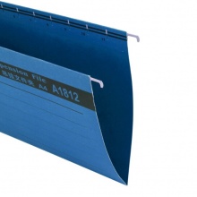 齊心(Comix) A1812 易查找吊掛文件夾 A4 藍(lán)色 25個(gè)/盒