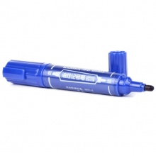 齊心(Comix) MK803 大雙頭油性記號筆 10支/盒 藍色