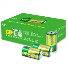超霸 GP13G-BJ2 碳性電池 1號(hào) 2粒/卡