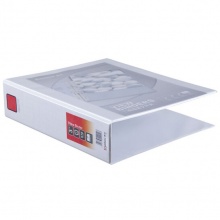 齊心（Comix）A0234 美式三面插袋2孔D型文件夾 A4 白色 3英寸