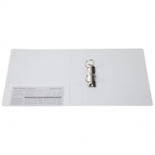 齊心（Comix）A0234 美式三面插袋2孔D型文件夾 A4 白色 3英寸