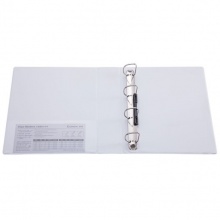 齊心（Comix）A0236 美式三面插袋3孔D型文件夾 A4 白色 3英寸