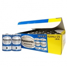 松下(Panasonic) R20NU/2S 1號碳性電池 1.5V 藍色 2節(jié)/卡