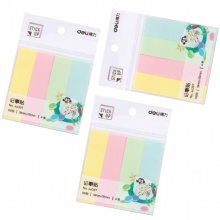 得力/deli 66307 四色百事貼 76*19mm 混色 400張