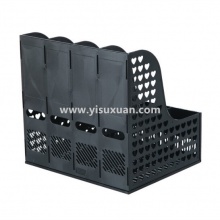 釗盛 ZS-3948 四檔文件欄  黑色