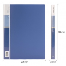 得力 5003 經(jīng)濟(jì)型資料冊(cè) A4 藍(lán)色 30頁(yè)