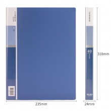 得力 5004 經(jīng)濟(jì)型資料冊(cè) A4 藍(lán)色 40頁(yè)