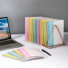 得力 7683 螺旋裝訂本 A5 混色 60頁