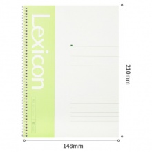 得力 7684 螺旋裝訂本 A5 混色 80頁