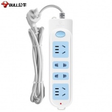 公牛 GN-607 單控四聯(lián)接線板插座 3米 新國際