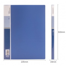 得力 5002 資料冊(cè) A4 藍(lán)色 20頁(yè)