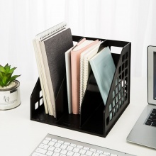 得力 9830 三聯(lián)一體文件框 黑色