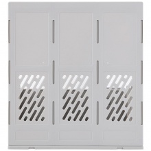 得力 78980 三聯(lián)文件框帶筆筒 灰色