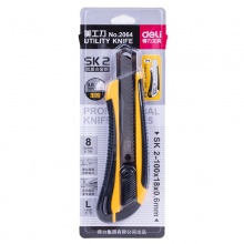 得力 2064 全包膠美工刀 18mm 混色