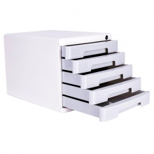 得力 9779 五層文件柜 灰色