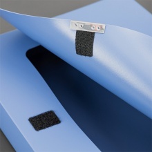 得力 5604 粘扣檔案盒 A4 藍(lán)色 75mm