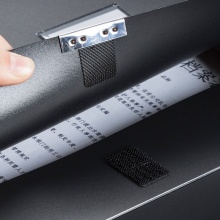 得力 5603 粘扣式檔案盒 A4 黑色 55mm