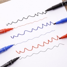 英雄 887 小雙頭油性記號(hào)筆 黑色 10支/盒