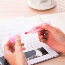 得力 S625 熒光筆 紅色 10支/盒