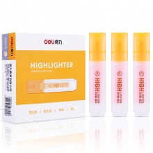 得力 S625 熒光筆 橙色 10支/盒