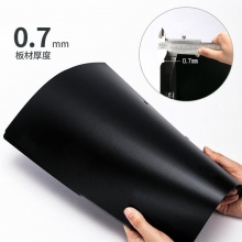 得力 5301 單強(qiáng)力夾+插頁袋 A4 黑色 背寬18mm