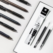 得力 6906 中性筆芯 0.5mm 彈簧頭 黑色 20支/盒