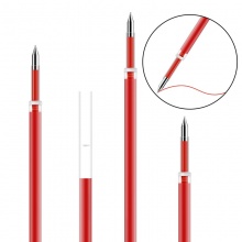 得力 6906 中性筆芯 0.5mm 彈簧頭 紅色 單支售