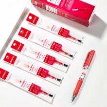 得力 6906 中性筆芯 0.5mm 彈簧頭 紅色 單支售