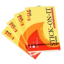 益而高 TY656 告示貼 50*75mm 黃色 100張