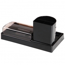 得力 903 多功能組合筆筒 黑色