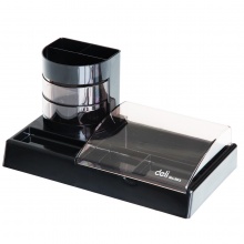 得力 903 多功能組合筆筒 黑色