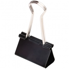 得力 9542 長尾夾 41mm 黑色 12個(gè)/盒