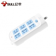 公牛 GN-603 單控六聯(lián)接線板插座 3米 新國際