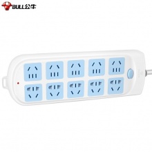 公牛 GN-605 單控十聯(lián)接線板插座 5米 新國際