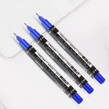 得力 6824 小雙頭油性記號筆 藍色 按支銷售