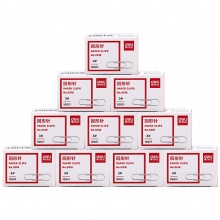 得力 0018 鍍鎳回形針 29mm 銀色 100枚/盒