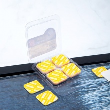 得力 33607 雙面透明膠帶 28mm*28mm*1mm 透明 20片/包