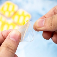 得力 33607 雙面透明膠帶 28mm*28mm*1mm 透明 20片/包