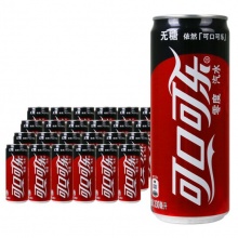 可口可樂 零度無糖 330ml*24罐/箱